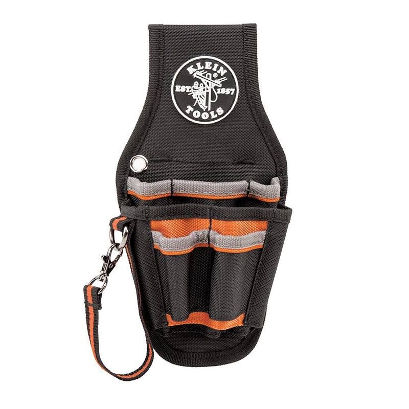Klein Tools Tradesman Pro 5-1/2 in. 9-Pocket Small Tool Holster in Black - 5240