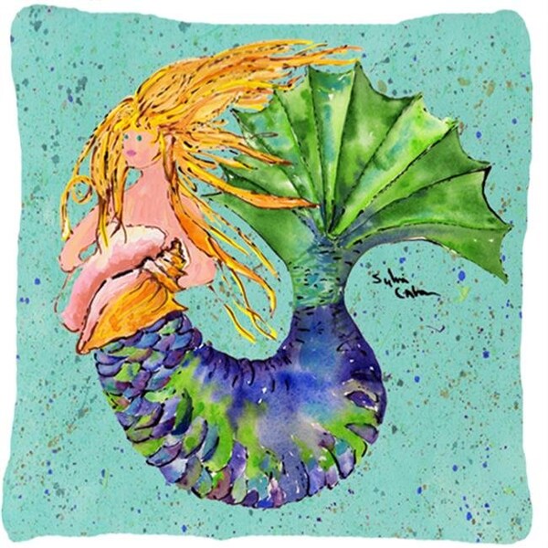 Carolines Treasures Carolines Treasures 8336PW1414 14 x 14 in. Mermaid Decorative Fabric Pillow - 8336PW1414