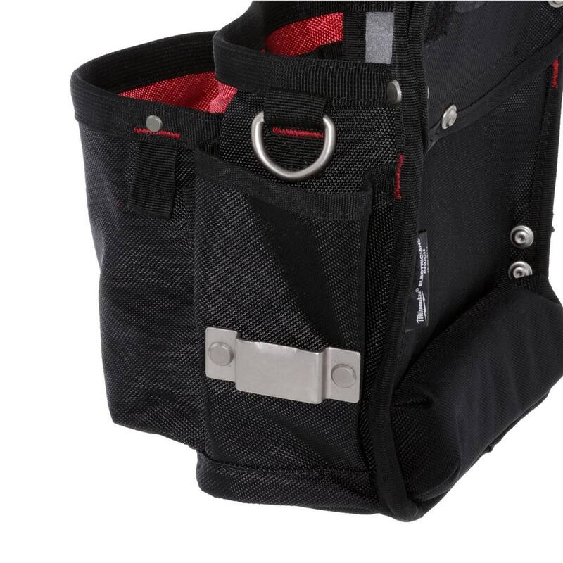Milwaukee 15-Pocket Electricians Tool Pouch with Quick Adjust Belt and 25 ft. Compact Auto Lock Tape Measure - 48-22-8112-48-22-6825