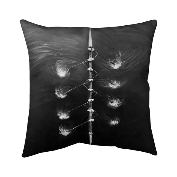 Fondo 20 x 20 in. Rowing Boat Race-Double Sided Print Indoor Pillow - FO2791721