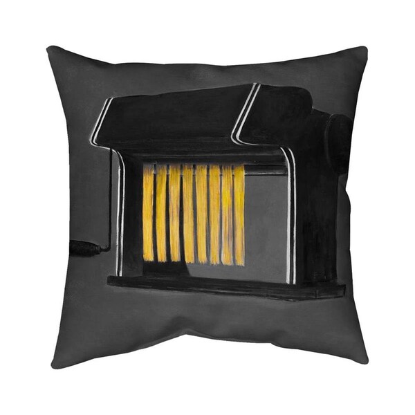 Begin Home Decor 26 x 26 in. Fresh Pasta Machine-Double Sided Print Indoor Pillow - 5541-2626-GA48