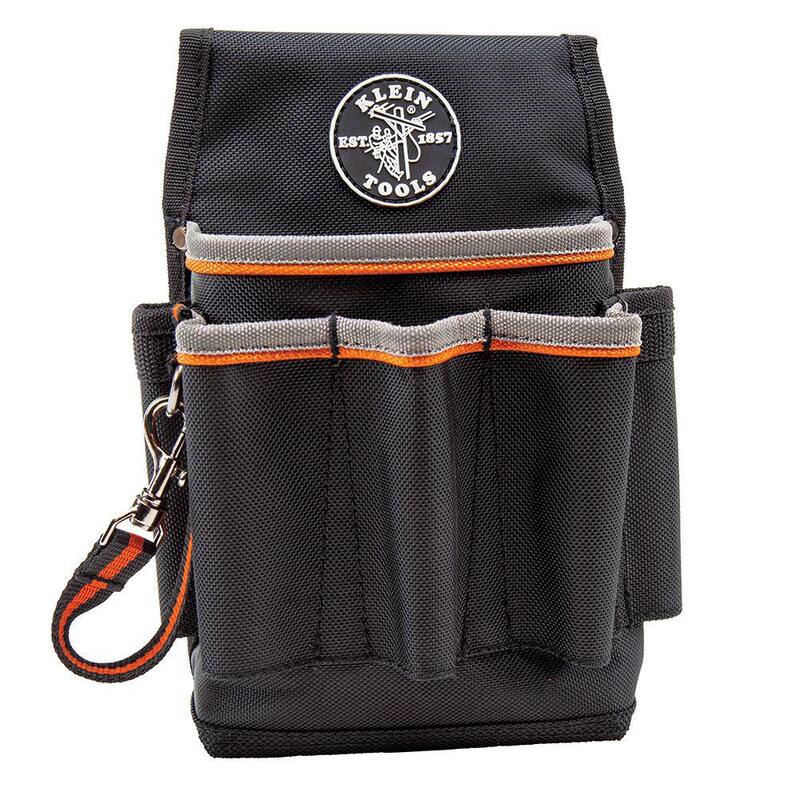 Klein Tools Tradesman Pro 6-3/4 in. 6-Pocket Tool Holster in Black - 5241