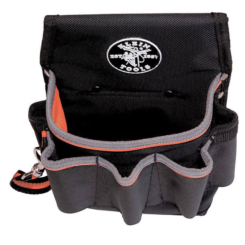 Klein Tools Tradesman Pro 6-3/4 in. 6-Pocket Tool Holster in Black - 5241