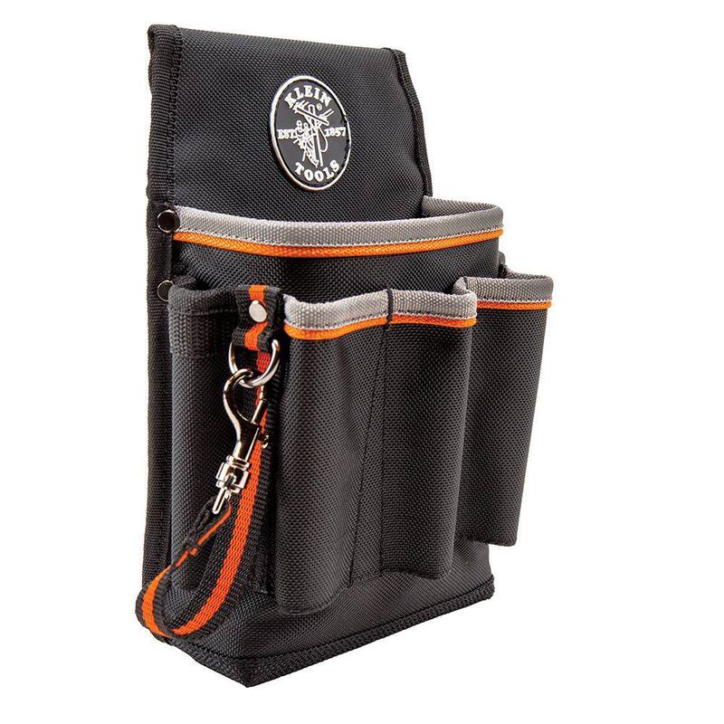 Klein Tools Tradesman Pro 6-3/4 in. 6-Pocket Tool Holster in Black - 5241