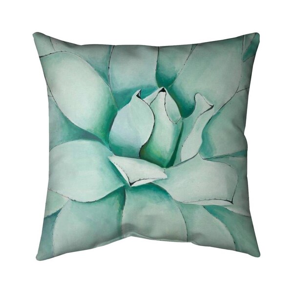 Begin Home Decor 26 x 26 in. Succulent Closeup-Double Sided Print Indoor Pillow - 5541-2626-FL273