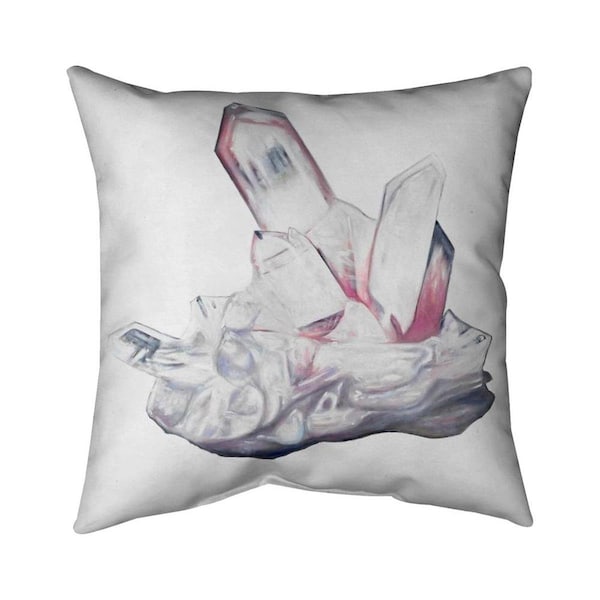 Fondo 20 x 20 in. Clear Quartz Cristal-Double Sided Print Indoor Pillow - FO2774062