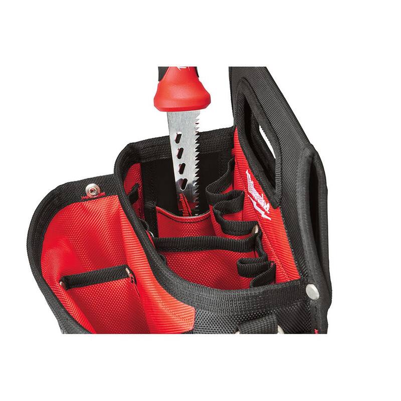 Milwaukee 15-Pocket Electricians Tool Pouch/Holster with Quick Adjust Belt and 11-in-1 Multi-Tip Screwdriver - 48-22-8112-48-22-2761