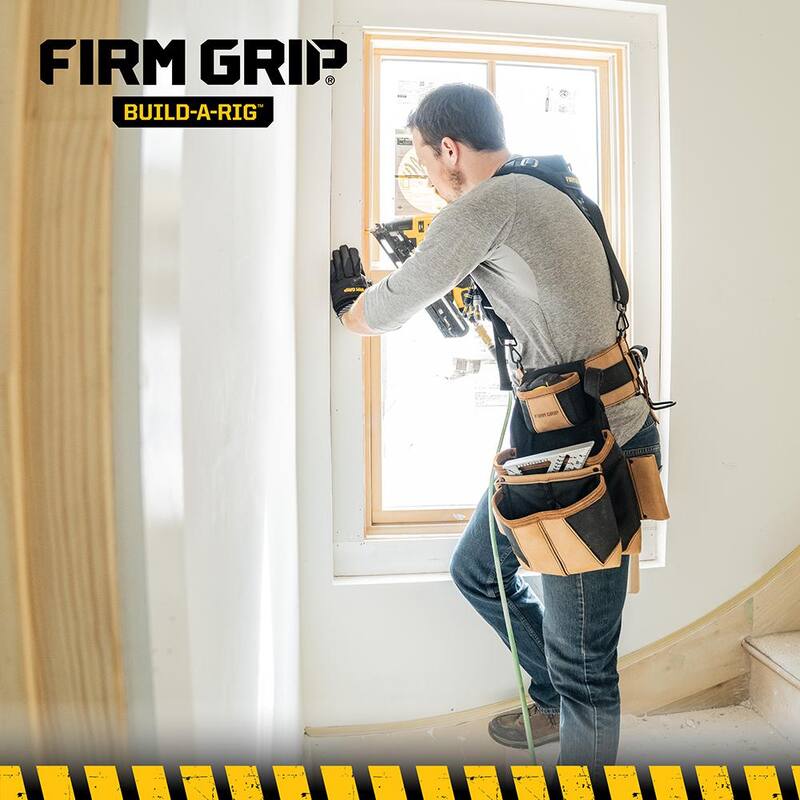 FIRM GRIP Build-A-Rig Hybrid Leather/Nylon Framer Fastener Pouch - 1FG-7500-L