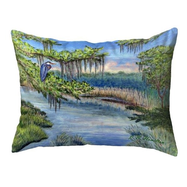 Betsy Drake Betsy Drake NC1184 16 x 20 in. Marsh Morning Noncorded Pillow; Large - NC1184
