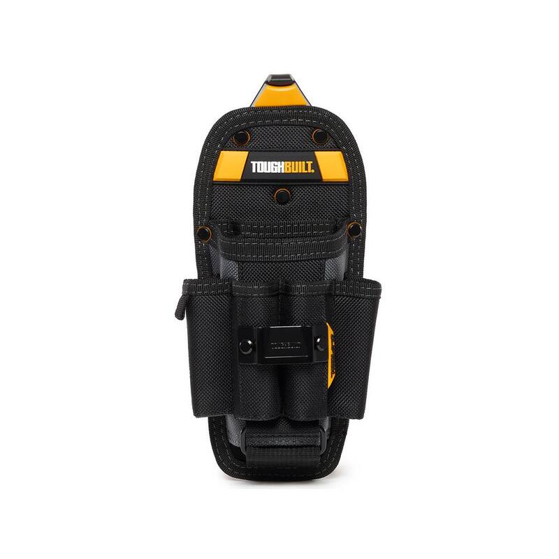 TOUGHBUILT ClipTech 5" Large Technician 6-Pocket Pouch in Black with 8 Pro-grade compartments and adjustable bottom pliers pocket - TB-CT-36-L6