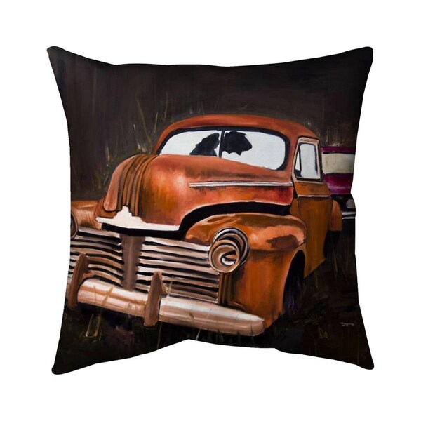 Fondo 20 x 20 in. Old Car Crash-Double Sided Print Indoor Pillow - FO2793966