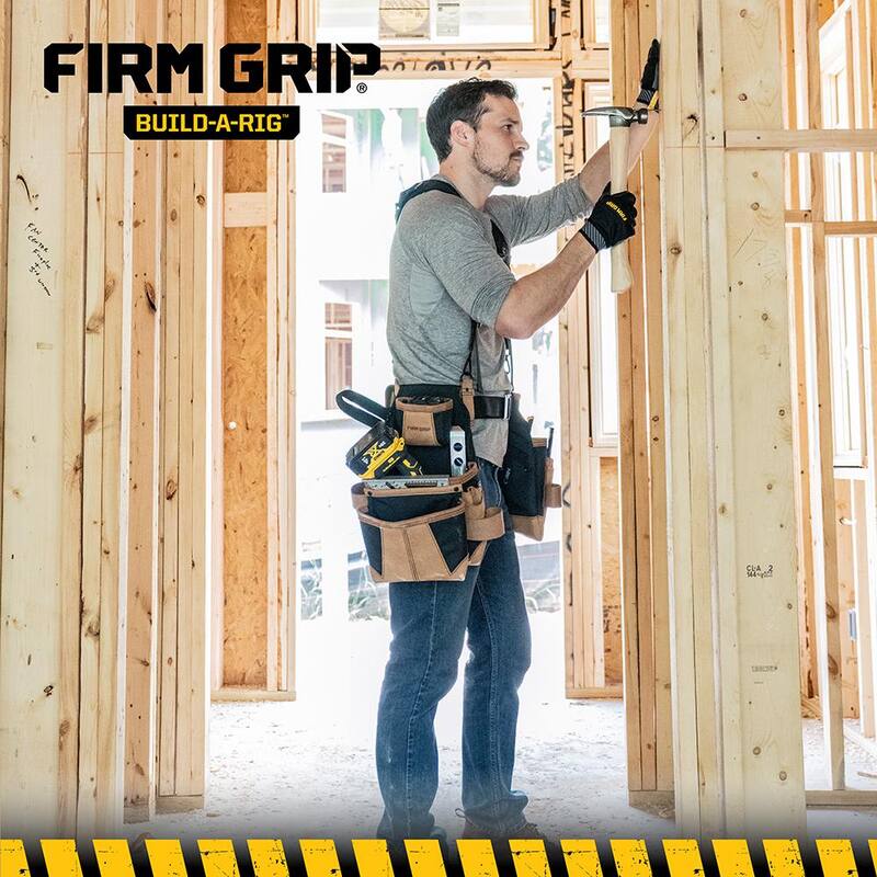 FIRM GRIP Build-A-Rig Hybrid Leather/Nylon Framer Tool Pouch - 1FG-7500-R