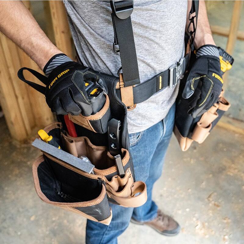 FIRM GRIP Build-A-Rig Hybrid Leather/Nylon Framer Tool Pouch - 1FG-7500-R