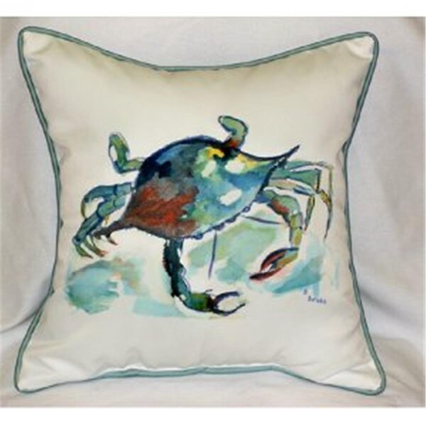 Betsy Drake Betsys Crab Throw Pillow- 22 x 22 in. - ZP105