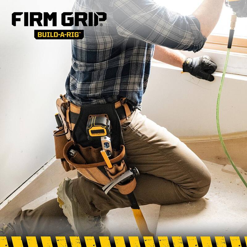 FIRM GRIP Build-A-Rig Hybrid Leather/Nylon Carpenter Tool Pouch - 1FG-5500-R