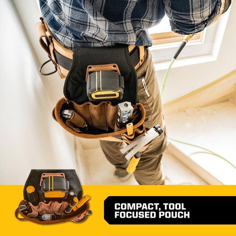 FIRM GRIP Build-A-Rig Hybrid Leather/Nylon Carpenter Tool Pouch - 1FG-5500-R
