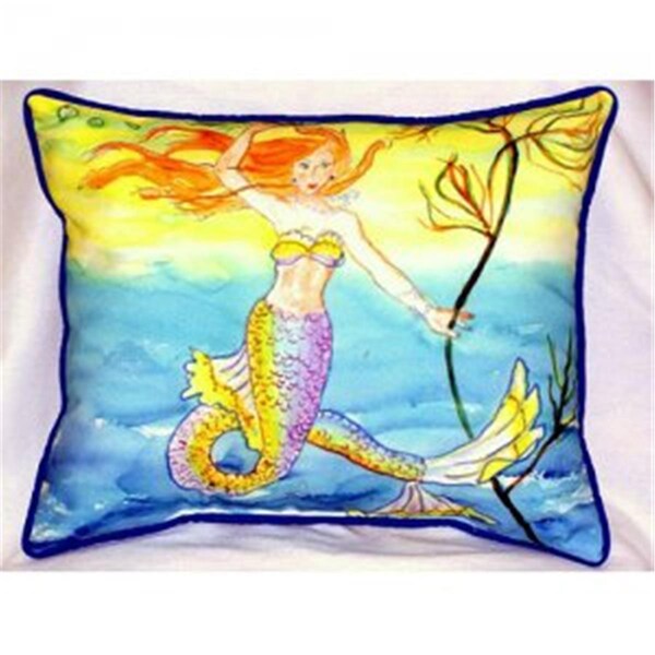 Betsy Drake Betsys Mermaid Throw Pillow- 20 x 24 in. - ZP373