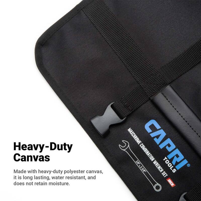 Capri Tools SAE Wrench Roll Up Pouch (17-Pocket) - CP11495-POUCH