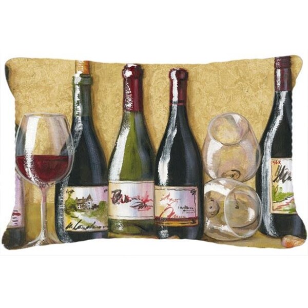 Carolines Treasures Carolines Treasures TMTR0271PW1216 Wine Du Vin by Malenda Trick Fabric Decorative Pillow - TMTR0271PW1216