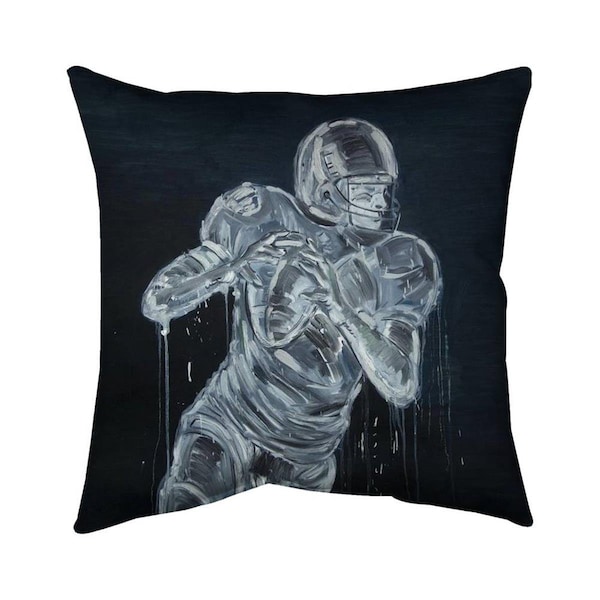 Fondo 20 x 20 in. Football Player-Double Sided Print Indoor Pillow - FO2793139