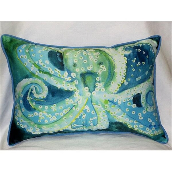 Betsy Drake Betsy Drake HJ900 Octopus Art Only Pillow 15"x22" - HJ900