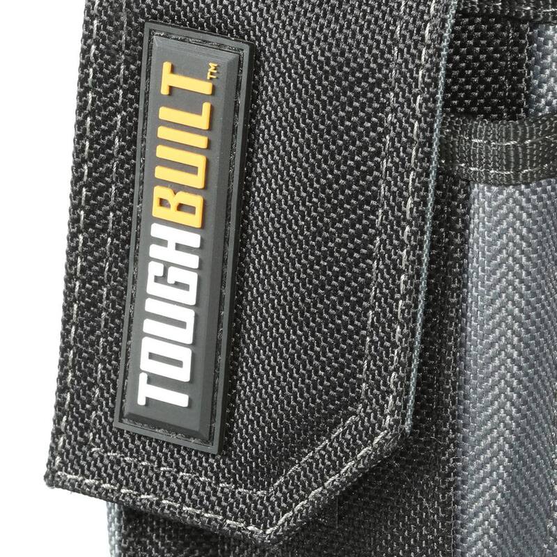 TOUGHBUILT 4" 5-Compartment Meter/Tester Pouch, Black for Master electricians with ClipTech and reinforced construction - TB-CT-34-B