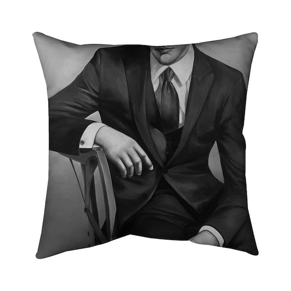 Begin Home Decor 26 x 26 in. Businessman-Double Sided Print Indoor Pillow - 5541-2626-FA1