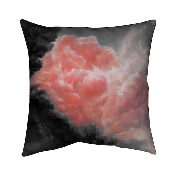 Begin Home Decor 26 x 26 in. Dark Clouds-Double Sided Print Indoor Pillow - 5541-2626-LA60
