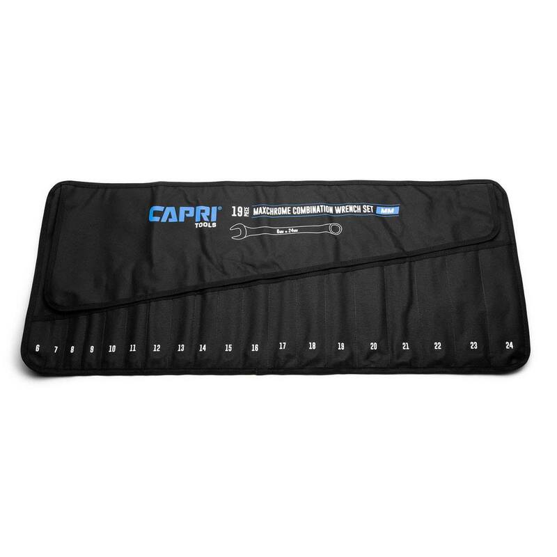 Capri Tools Metric Wrench Roll Up Pouch (19-Pocket) - CP11390-POUCH