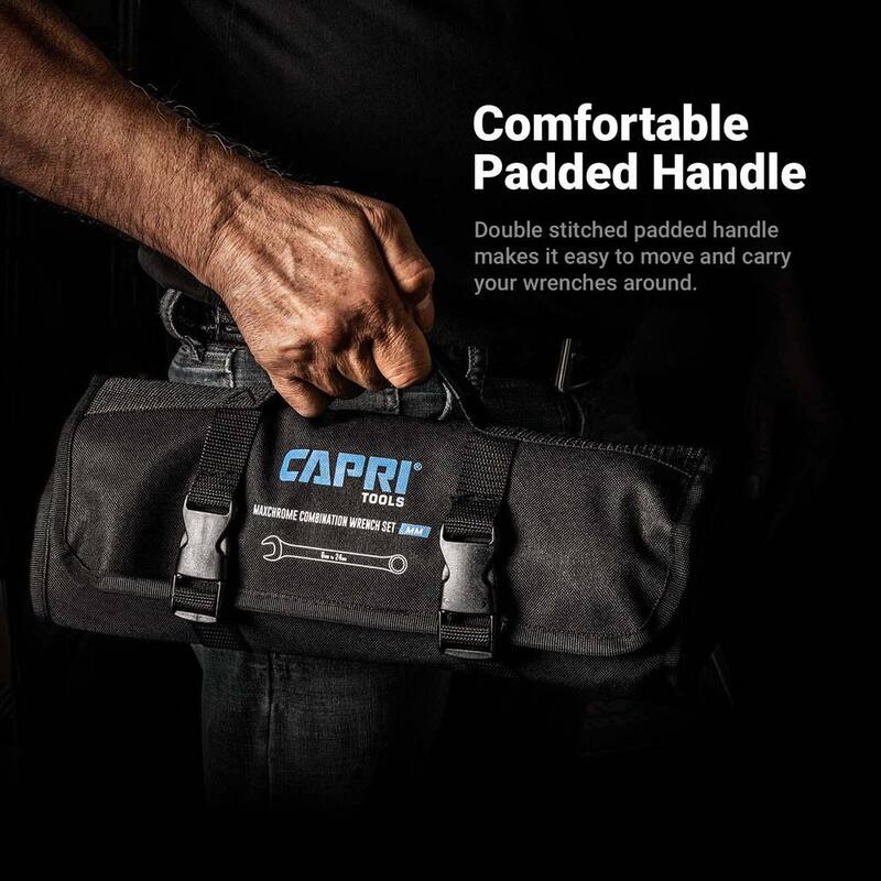 Capri Tools Metric Wrench Roll Up Pouch (19-Pocket) - CP11390-POUCH