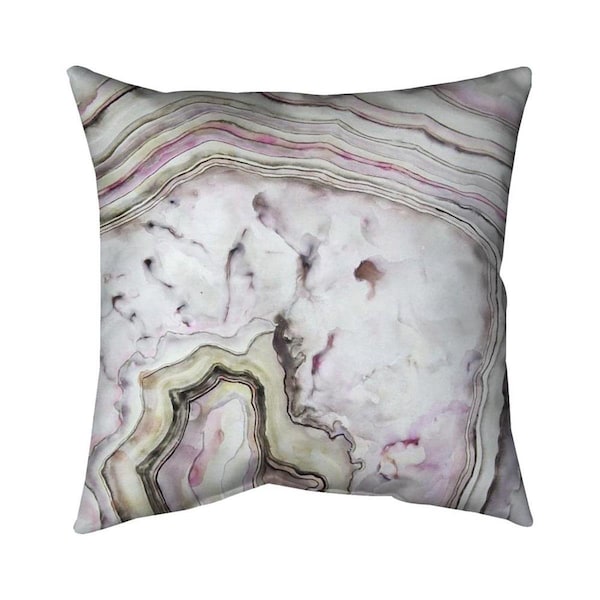 Fondo 20 x 20 in. Agate-Double Sided Print Indoor Pillow - FO2775152