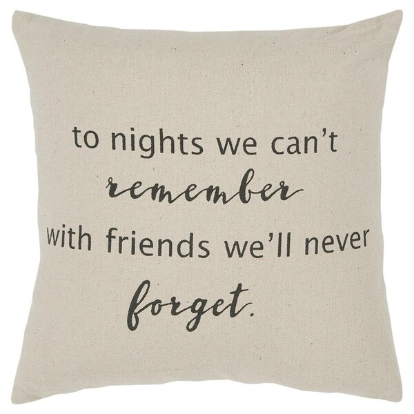 Palacedesigns Gray & Taupe to Nights Throw Pillow Natural - PA3677300