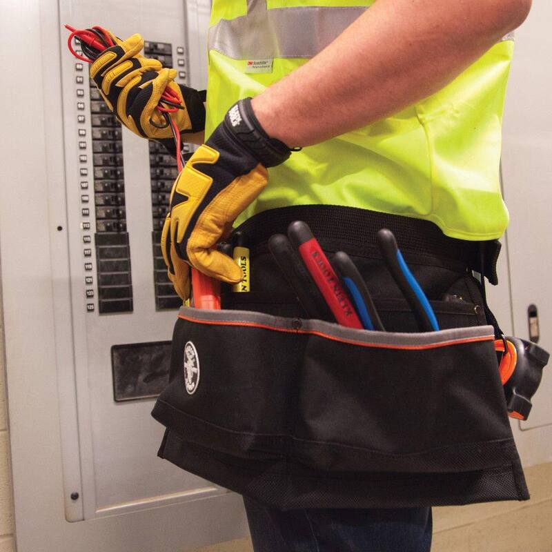 Klein Tools Tradesman Pro 19 in. 6-Pocket Tool Pouch Apron, Black - 5244