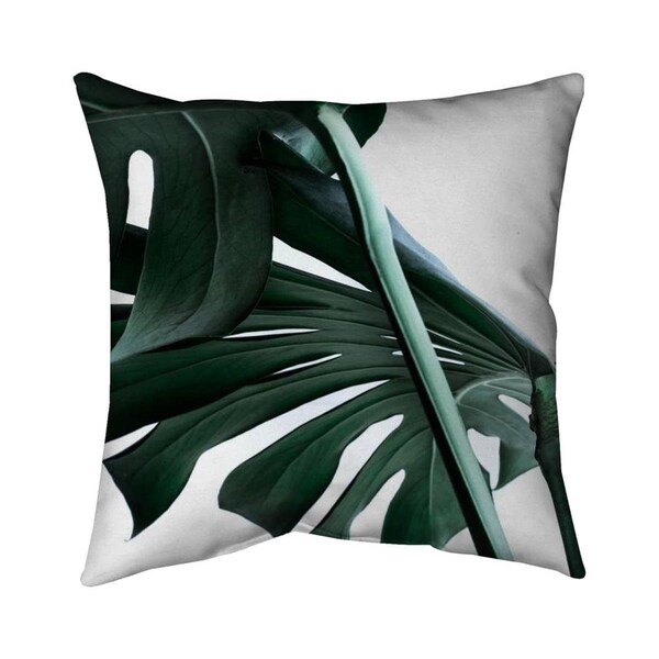 Fondo 26 x 26 in. Monstera Deliciosa-Double Sided Print Indoor Pillow - FO2798660