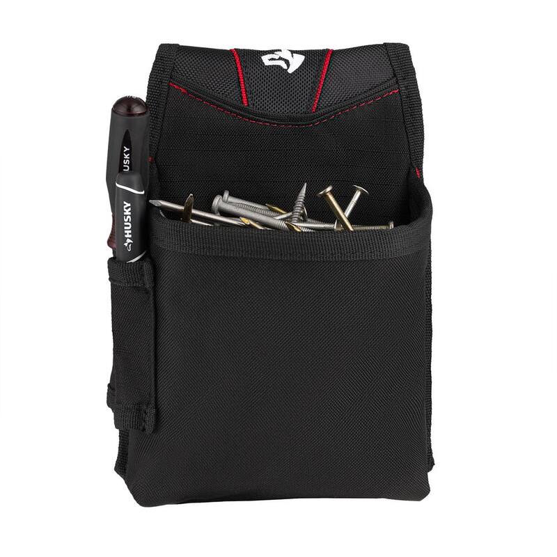 Husky 7 in. Single Pocket Tool Belt Pouch - HD00102