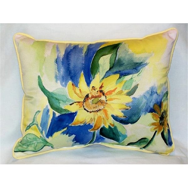Betsy Drake Betsy Drake HJ200 Betsy's Sunflower Art Only Pillow 16"x20" - HJ200