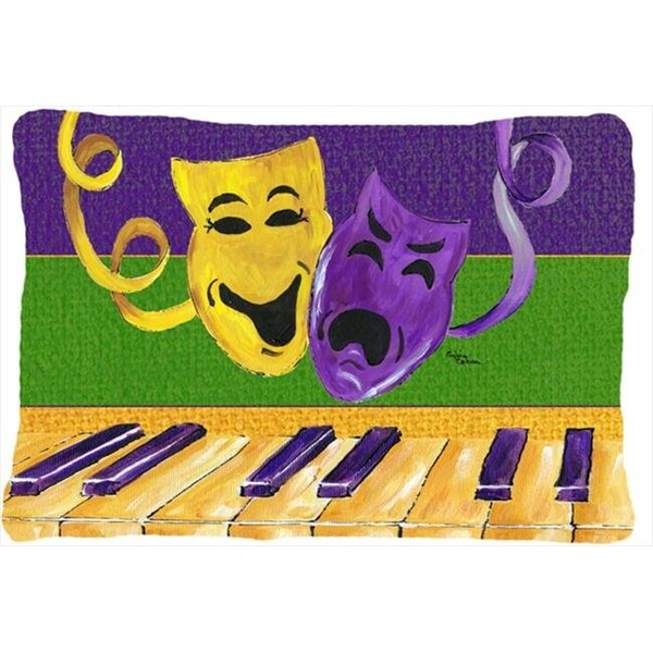 Carolines Treasures Carolines Treasures 8383PW1216 Mardi Gras Indoor & Outdoor Decorative Fabric Pillow - 12 x 16 in. - 8383PW1216