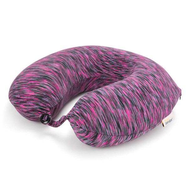 Pujas Miami CarryOn  Space Dye Memory Foam Travel Pillow/Neck Pillow Pink/Black - PU3075134