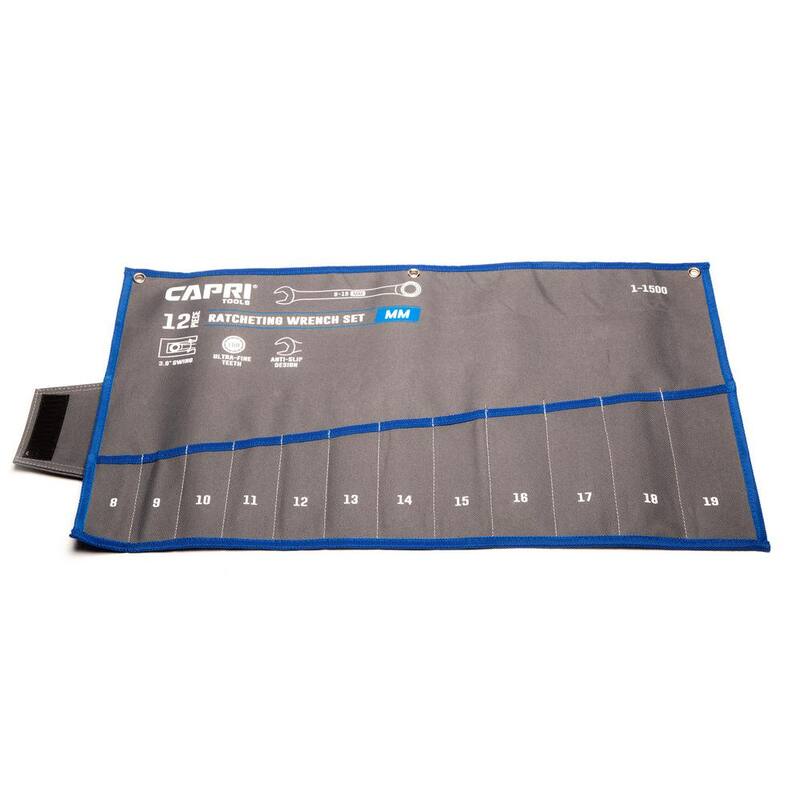 Capri Tools Metric Wrench Roll Up Pouch (12-Pocket) - CP11500-Pouch