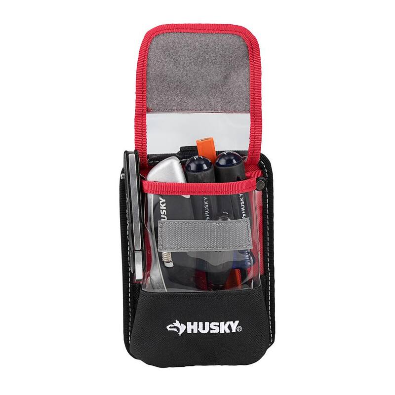 Husky 5 in. Clip On Tool Belt Pouch - HD50700-TH