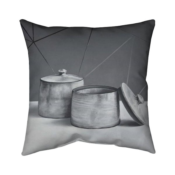 Fondo 20 x 20 in. Old Pot with Lid-Double Sided Print Indoor Pillow - FO2795802