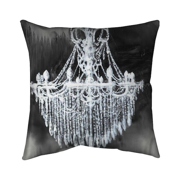 Begin Home Decor 26 x 26 in. Big Glam Chandelier-Double Sided Print Indoor Pillow - 5541-2626-SL17