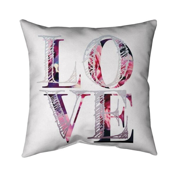 Fondo 20 x 20 in. Love Bloom-Double Sided Print Indoor Pillow - FO2793722