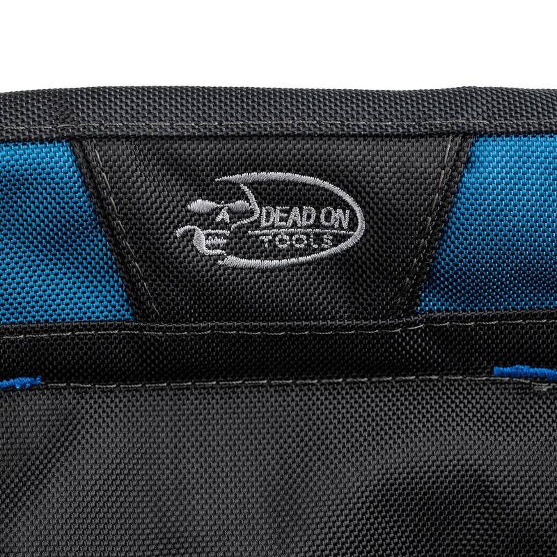 DEAD ON TOOLS 11 in. 14-Pocket Electricians Professional Tool Belt Pouch with Hammer Loop and Tape Measure Holder in Black - HDP222496