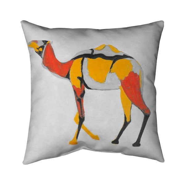 Fondo 20 x 20 in. Abstract Dromedary-Double Sided Print Indoor Pillow - FO2790627