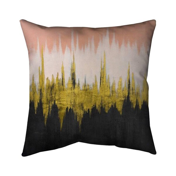 Begin Home Decor 26 x 26 in. Abstract Zigzag-Double Sided Print Indoor Pillow - 5541-2626-AB103