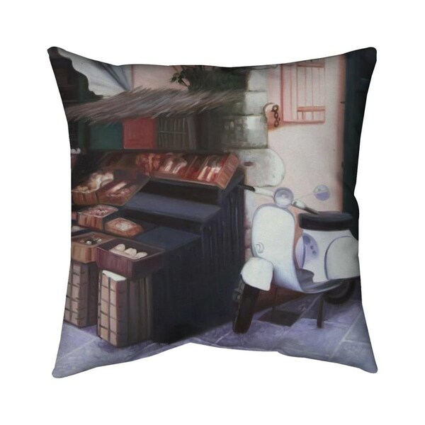 Begin Home Decor 20 x 20 in. Kiosk In Italy-Double Sided Print Indoor Pillow - 5541-2020-AR10