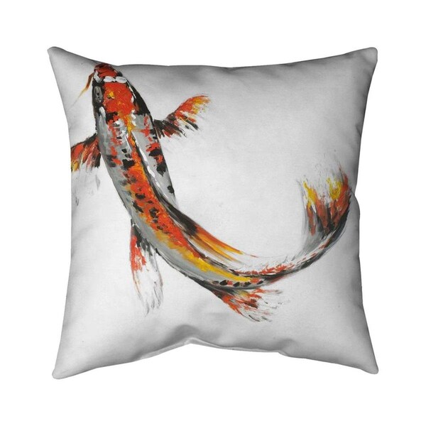 Fondo 26 x 26 in. Butterfly Koi Fish-Double Sided Print Indoor Pillow - FO2794742