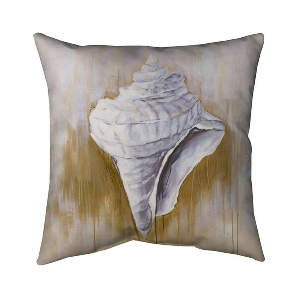 Fondo 26 x 26 in. Conical Shell-Double Sided Print Indoor Pillow - FO2772098