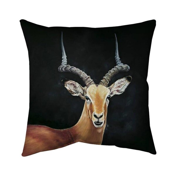 Fondo 20 x 20 in. Antelope-Double Sided Print Indoor Pillow - FO2794316